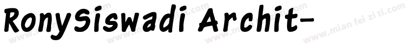 RonySiswadi Archit字体转换